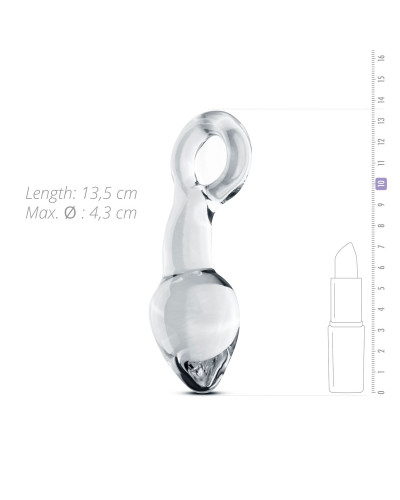 Стеклянный стимулятор простаты Gildo Glass Prostate Plug No. 13 - Фото №3