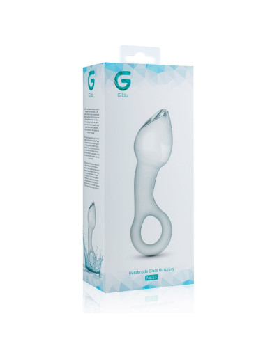 Стеклянный стимулятор простаты Gildo Glass Prostate Plug No. 13 - Фото №4