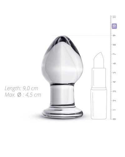 Стеклянная анальная пробка Gildo Glass Buttplug No. 26 - Фото №3