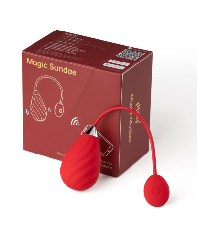 Смарт-віброяйце Magic Motion Sundae Red - Фото №3