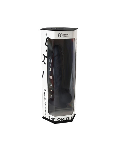 Фаллоимитатор SilexD Vetus Black (MODEL 1 size 8in), двухслойный, силикон+Silexpan, диаметр 4,2см - Фото №7