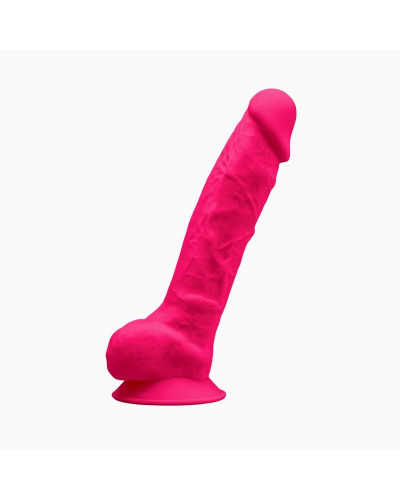 Фаллоимитатор SilexD Vetus Pink (MODEL 1 size 8in), двухслойный, силикон+Silexpan, диаметр 4,2см - Фото №1