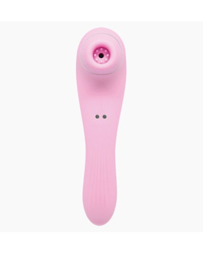 Вібратор і вакуумний стимулятор Alive Midnight Quiver Pink - іграшка 2 в 1 - Фото №4