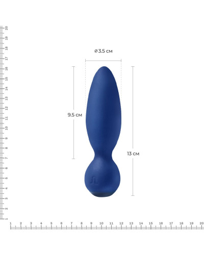 Анальна вібропробка Adrien Lastic Little Rocket макс. діаметр 3,5 см, soft-touch - Фото №2