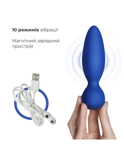 Анальна вібропробка Adrien Lastic Little Rocket макс. діаметр 3,5 см, soft-touch - Фото №4