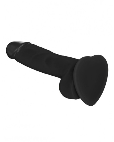 Реалистичный фаллоимитатор Strap-On-Me SOFT REALISTIC DILDO Black - Size M - Фото №2