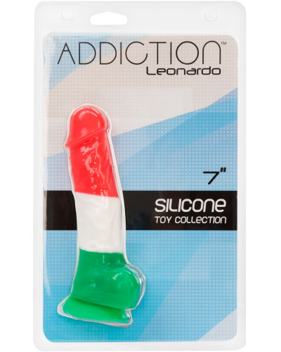 Цветной фаллоимитатор ADDICTION - LEONARDO - 7" - 3 COLOURS, 17,8 см, силикон - Фото №5