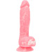 Фалоімітатор, що світиться у темряві, ADDICTION - BRANDON - 7.5 "- PINK G.I.D. / W PB, 19 см, силіко - Фото №2