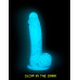 Фалоімітатор, що світиться у темряві, ADDICTION - LUKE - 7.5"- BLUE G.I.D. / W PB, 19 см, силікон - Фото №4