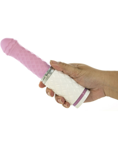 Розкішний вібратор-пульсатор з присоскою Pillow Talk - Feisty Thrusting Vibrator Pink - Фото №5