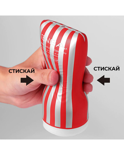 Мастурбатор Tenga Soft Case Cup (мягкая подушечка) сдавливаемый - Фото №5