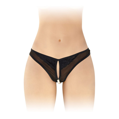 Трусики з перлинами і доступом Fashion Secret Sophie Black