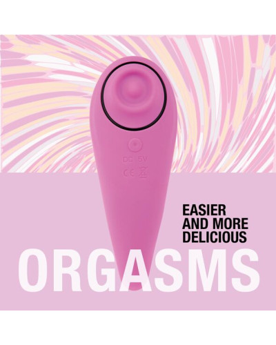 Пульсатор для клітора плюс вібратор FeelzToys - FemmeGasm Tapping & Tickling Vibrator Pink - Фото №5