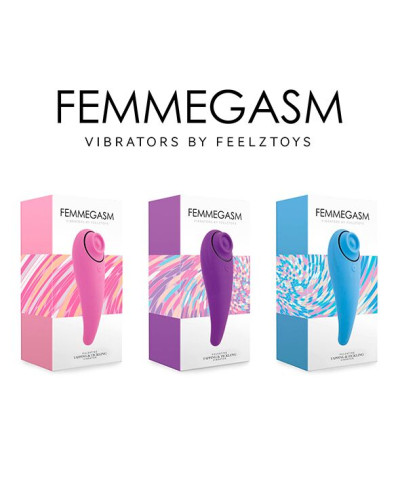 Пульсатор для клітора плюс вібратор FeelzToys - FemmeGasm Tapping & Tickling Vibrator Pink - Фото №7