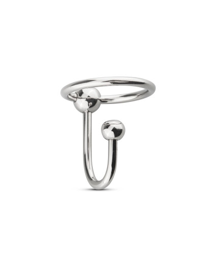 Уретральна вставка із кільцем Sinner Gear Unbendable – Sperm Stopper Solid, діаметр кільця 2,6 см - Фото №2