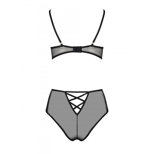 Эротический комплект с рисунком Passion LOVELIA BIKINI XXL/XXXL, black