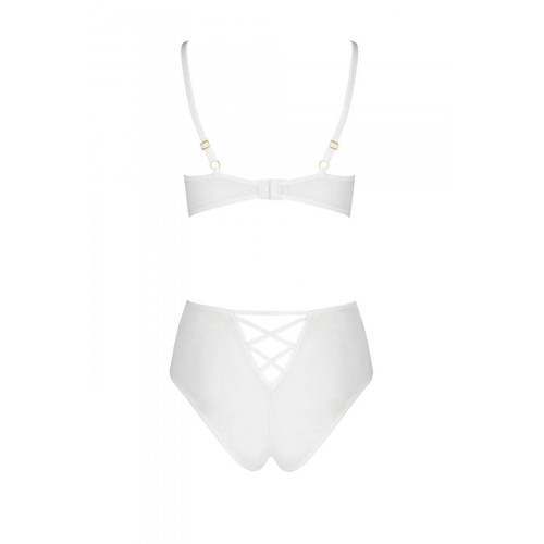 Еротичний комплект з малюнком Passion LOVELIA BIKINI S/M, white
