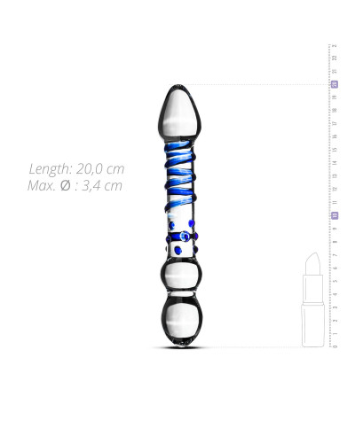 Скляний дилдо Gildo Glass Dildo No. 21 - Фото №4