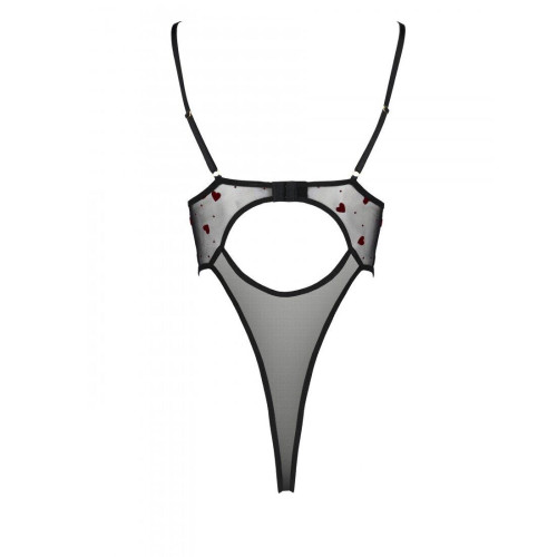 Эротическое боди с рисунком Passion LOVELIA BODY XXL/XXXL, black