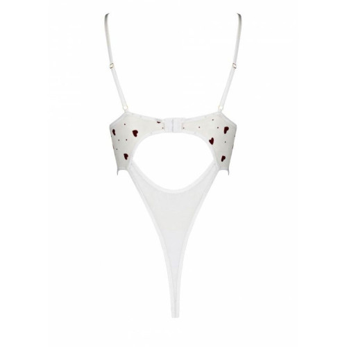 Эротическое боди с рисунком Passion LOVELIA BODY S/M, white