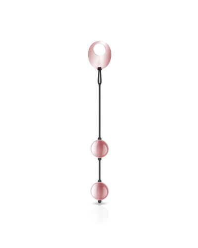 Металеві вагінальні кульки Rosy Gold - Nouveau Kegel Balls, маса 376 г, діаметр 2,8 см - Фото №1