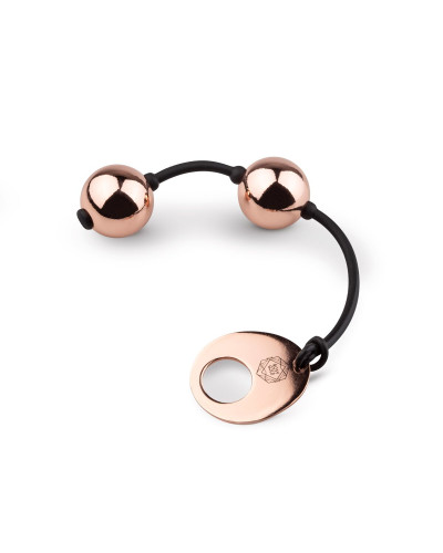 Металеві вагінальні кульки Rosy Gold - Nouveau Kegel Balls, маса 376 г, діаметр 2,8 см - Фото №2