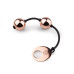 Металеві вагінальні кульки Rosy Gold - Nouveau Kegel Balls, маса 376 г, діаметр 2,8 см - Фото №2