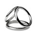 Потрійне ерекційне кільце Sinner Gear Unbendable – Triad Chamber Metal Cock and Ball Ring – Large - Фото №1