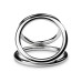 Потрійне ерекційне кільце Sinner Gear Unbendable – Triad Chamber Metal Cock and Ball Ring – Large - Фото №3