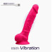 Фаллоимитатор с вибрацией SilexD Vetus Vibro Pink (MODEL 1 size 8in), двухслойный, диаметр 4,2см - Фото №1