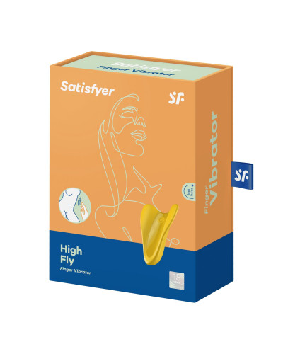 Вібратор на палець Satisfyer High Fly Yellow - Фото №6