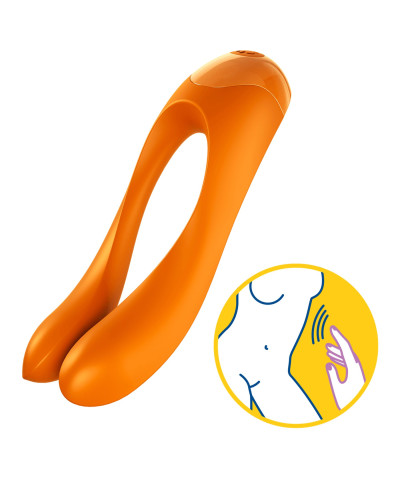 Вибратор на палец Satisfyer Candy Cane Orange - Фото №5