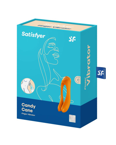 Вибратор на палец Satisfyer Candy Cane Orange - Фото №6