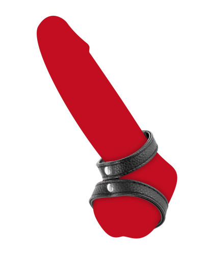 Подвійне ерекційне кільце з обхватом для мошонки Fetish Tentation Double Сockring - Фото №2