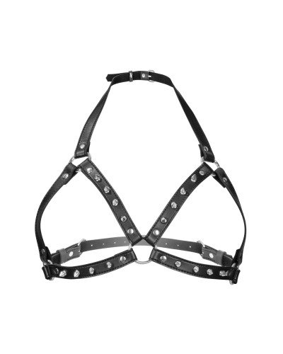 Портупея с металлическими шипами Fetish Tentation Sexy Adjustable Chest Harness - Фото №1