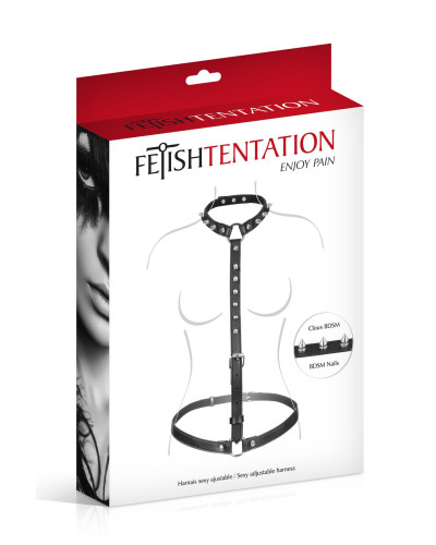 Портупея на тело Fetish Tentation Sexy Adjustable Harness - Фото №3