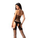 Бодистокинг с имитацией чулок Passion BS079 black - Фото №2