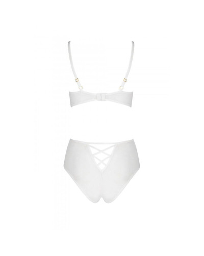 Эротический комплект с рисунком Passion LOVELIA BIKINI L/XL, white - Фото №4