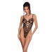 Эротическое боди с рисунком Passion LOVELIA BODY L/XL, black - Фото №1