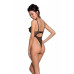 Эротическое боди с рисунком Passion LOVELIA BODY L/XL, black - Фото №2