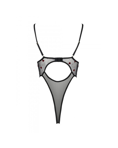Эротическое боди с рисунком Passion LOVELIA BODY L/XL, black - Фото №6