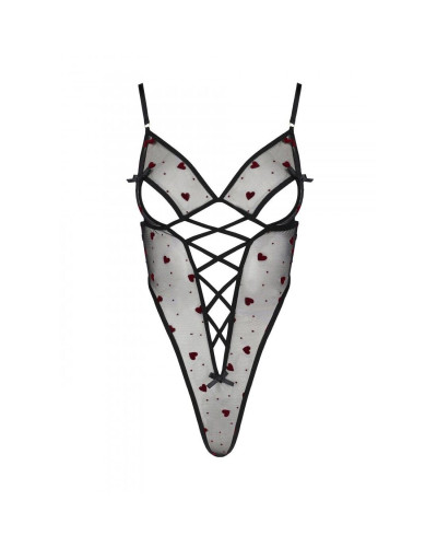Эротическое боди с рисунком Passion LOVELIA BODY S/M, black - Фото №5