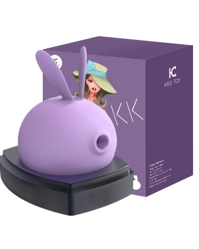 Вакуумный клиторальный стимулятор с вибрацией KISTOY Miss KK Purple - Фото №4