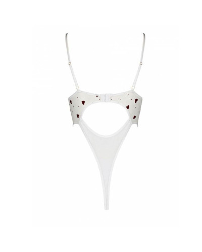 Эротическое боди с рисунком Passion LOVELIA BODY XXL/XXXL, white - Фото №6
