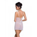 Сорочка з вирізами на грудях, стрінги Passion LOVELIA CHEMISE S/M, white - Фото №2