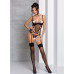 Корсет с подвязками, стринги Passion LOVELIA CORSET S/M, black - Фото №3
