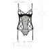 Корсет с подвязками, стринги Passion LOVELIA CORSET S/M, black - Фото №7