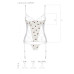 Корсет з підв'язками, стрінги Passion LOVELIA CORSET XXL/XXXL, white - Фото №7