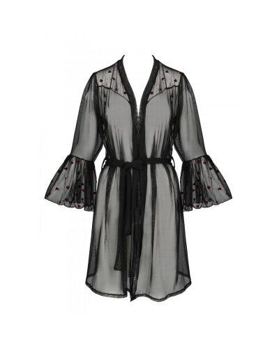 Воздушный пеньюар Passion LOVELIA PEIGNOIR L/XL, black - Фото №5