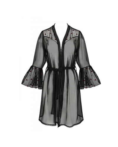 Воздушный пеньюар Passion LOVELIA PEIGNOIR XXL/XXXL, black - Фото №5